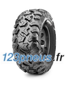 CST Behemoth CU08 rear quad tyre features a rugged black rubber design with deep treads, measuring 27x11-14, suitable for off-road use and marked with M&S for mud and snow.