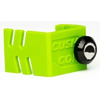 Bright green CushCore Bead Bro Tool with black knob and embossed logo.