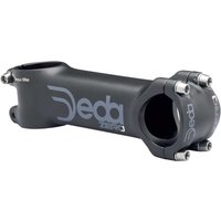 Black Deda Zero Stem, 90mm, with silver bolts and large white logo on the side.