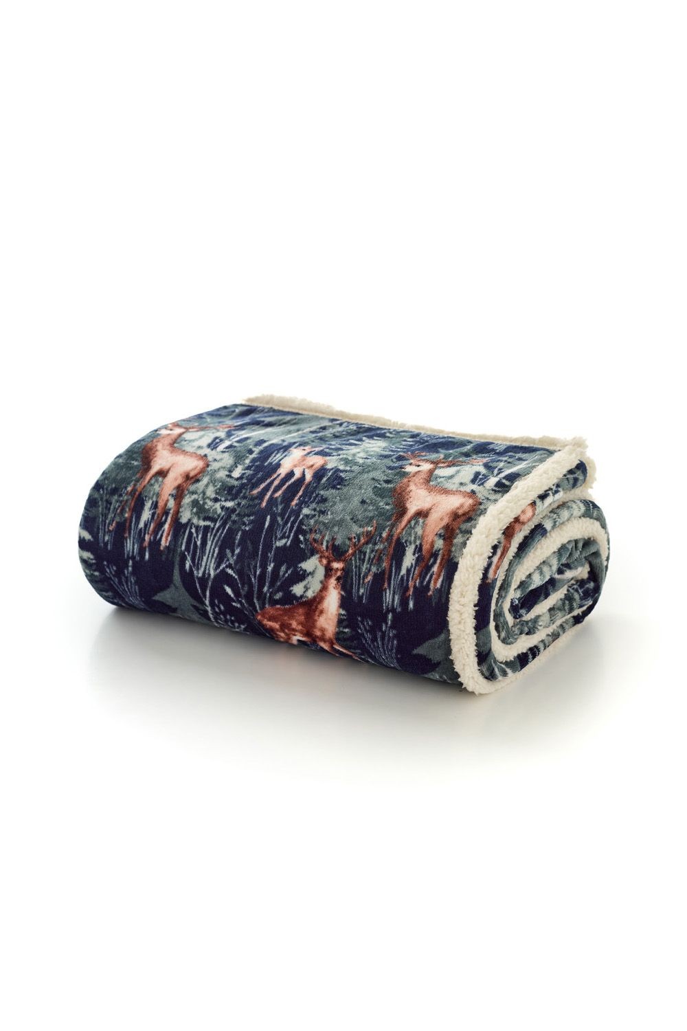 Deyongs Stag Throw Navy 140 x 180cm - image 3