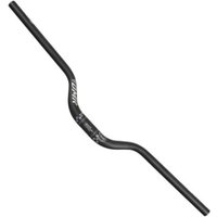 Black DMR Odub handlebars with a slight rise and white logo detailing on the center section.