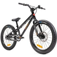 Black DMR Sidekick Ride 20" bike with knobby tires, disc brakes, and a sleek frame design.