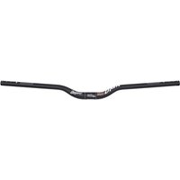 Black DMR Sweeper Handlebar, 31.8mm diameter, slight rise, with white and red branding on the center section.