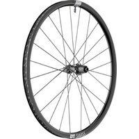 DT Swiss G 1800 Spline rear gravel wheel, black with silver spokes, disc brake, Shimano HG hub, 650B size.