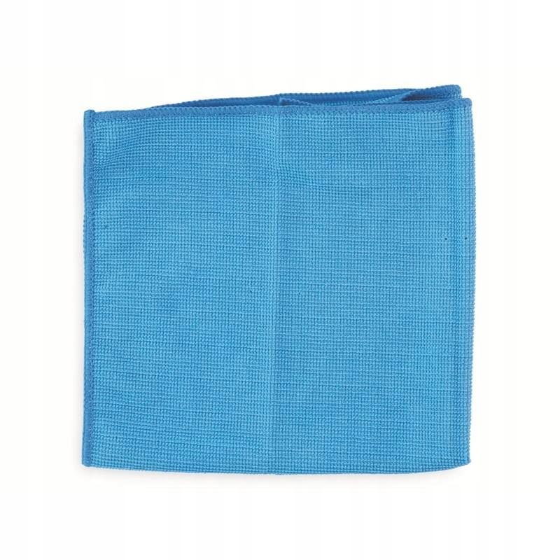 Blue microfiber cleaning cloth designed for cleaning wheel rims and hubcaps, featuring a textured surface for effective dirt removal.