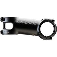 Black Easton EA90 Aluminium Stem with white logo, sleek design, and two-bolt faceplate for bike handlebars.