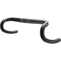 Black Easton EC90 SLX Di2 road bike handlebars with ergonomic drop design and integrated cable routing.
