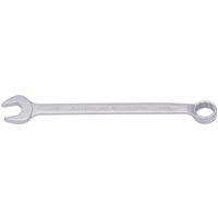 Silver Elora Long Whitworth Combination Spanner, 7/16", with open-end and ring-end, sleek and polished finish.