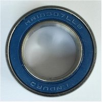 Enduro Bearings MR 18307 LLB, ABEC 3 bearing with blue seal and silver metal ring.