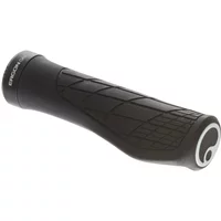 Black Ergon GA3 Lock On Grips with ergonomic design and textured surface for secure handling.