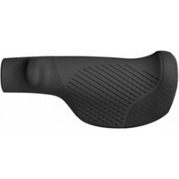 Black Ergon GT1 Leisure Grips with ergonomic design, textured surface, and contoured shape for comfortable cycling.