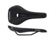 Black Ergon SR Road Comp men's saddle in medium/large size, featuring a sleek design, cut-out for pressure relief, and durable material suitable for road cycling.