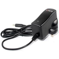 Black Exposure Smart Charger 1.5A with UK plug, attached cable, and compact design.