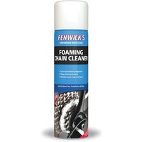 Fenwicks FS Foaming Degreaser in a white spray can with blue label and red logo, featuring chain graphic.