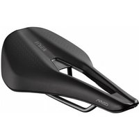 Black Fizik Tempo Argo R3 bike saddle with ergonomic design, short nose, and sleek aerodynamic profile.