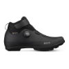 Black Fizik Terra Artica X5 GTX MTB shoes size 47, featuring a sleek design, waterproof material, a secure dial closure, and a rugged sole for optimal traction.