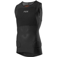 Black Fox Clothing sleeveless MTB chest guard with padded sections and mesh panels for ventilation.