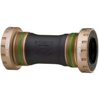 FSA BB-6000 Gossamer MegaExo Bottom Bracket, 68mm, bronze and black with green accents, threaded cups.