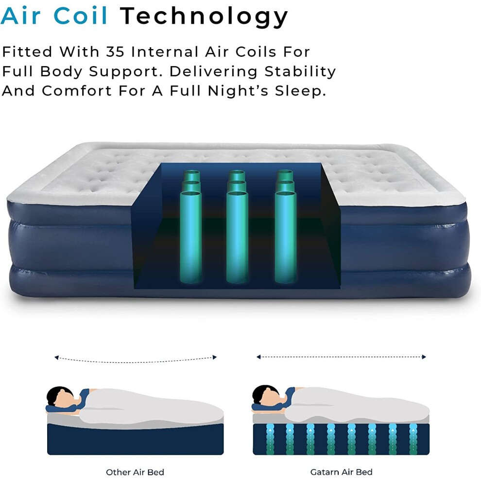 GATARN King Size Air Bed with Built-in Electric Pump - image 2