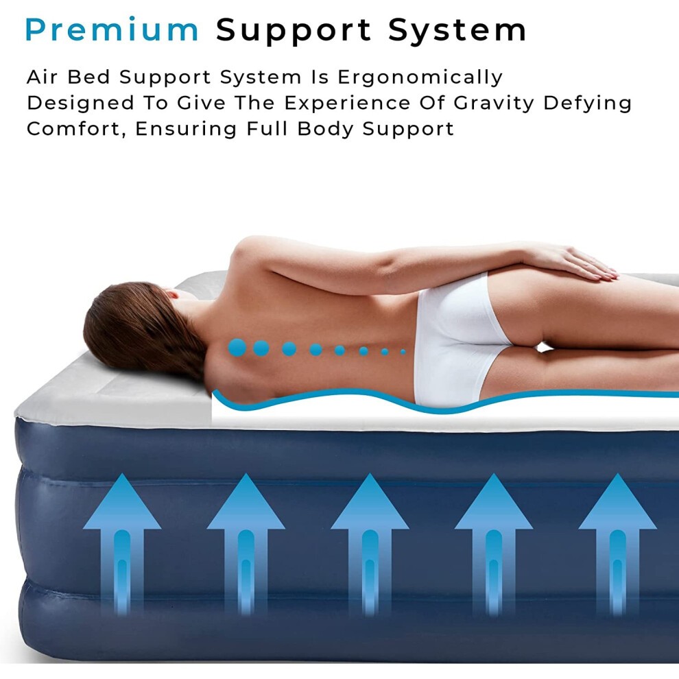 GATARN King Size Air Bed with Built-in Electric Pump - image 3