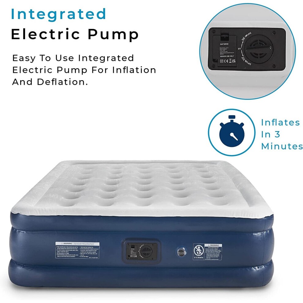 GATARN King Size Air Bed with Built-in Electric Pump - image 5