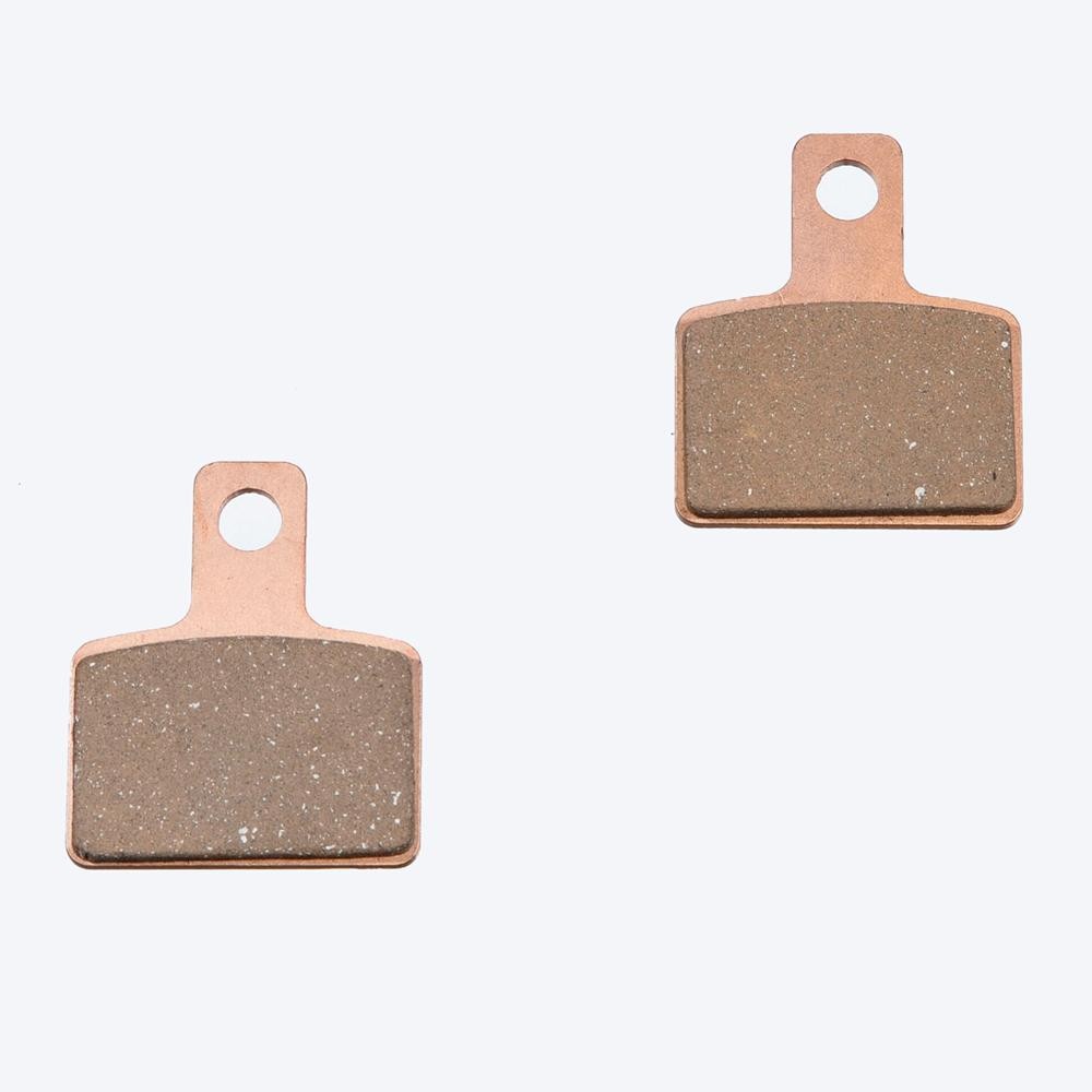Apico GF282API K1 rear brake pads feature a copper-colored backing with a textured friction surface, designed for Beta Evo models from 2009 to 2022.