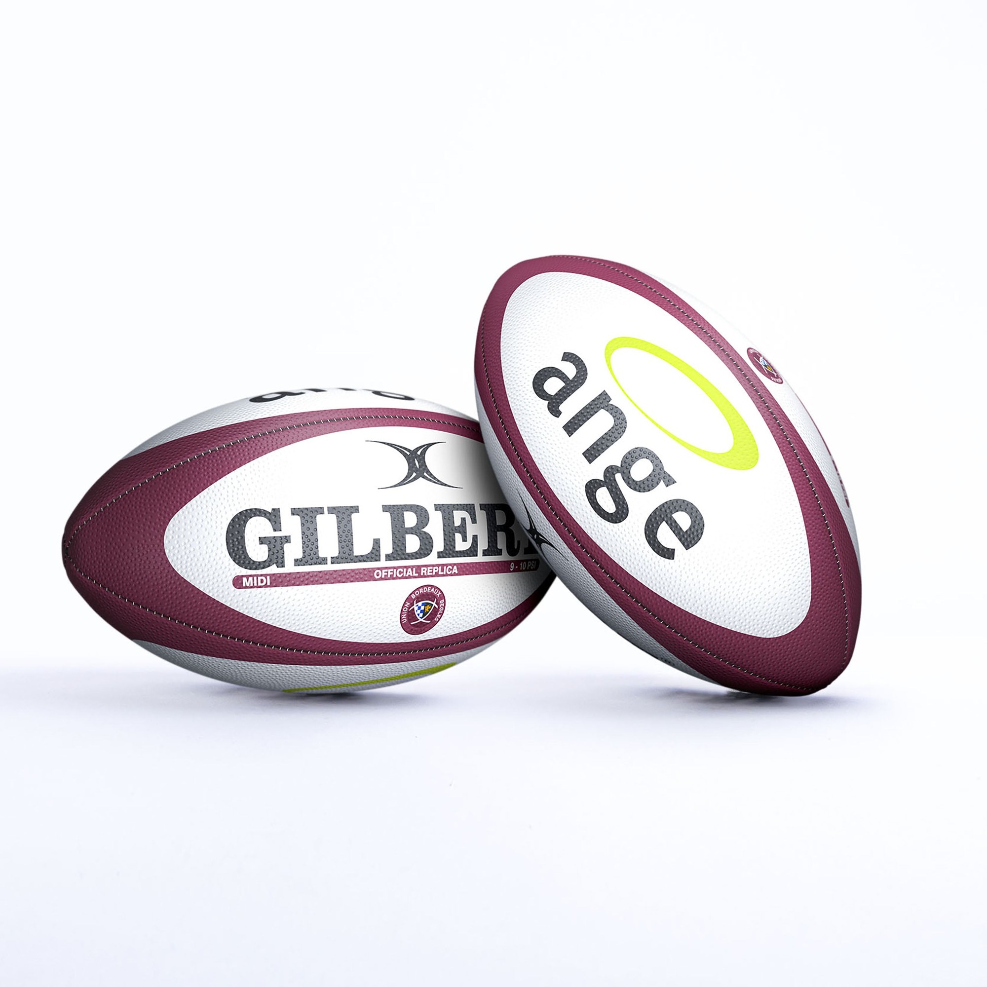 Gilbert Rugby Gilbert Bordeaux Begles Replica Ball - Size: Sz 5 - image 5