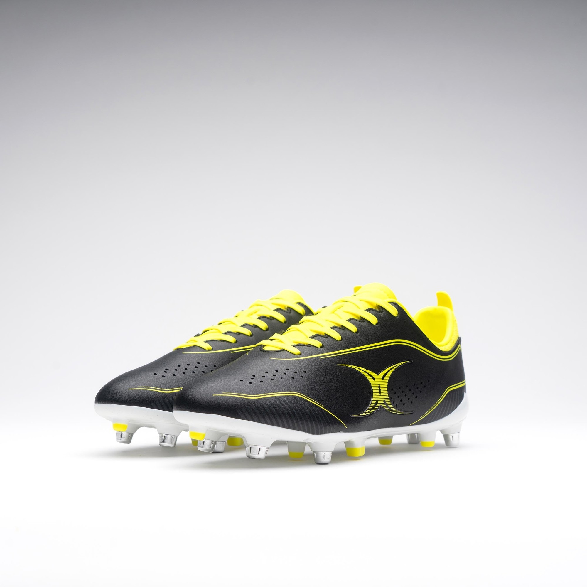 Gilbert Rugby Gilbert Cage Torq 6S Boots - Senior - Size: UK 7.5 | EU 41 - Black/Fluo Yellow - image 5
