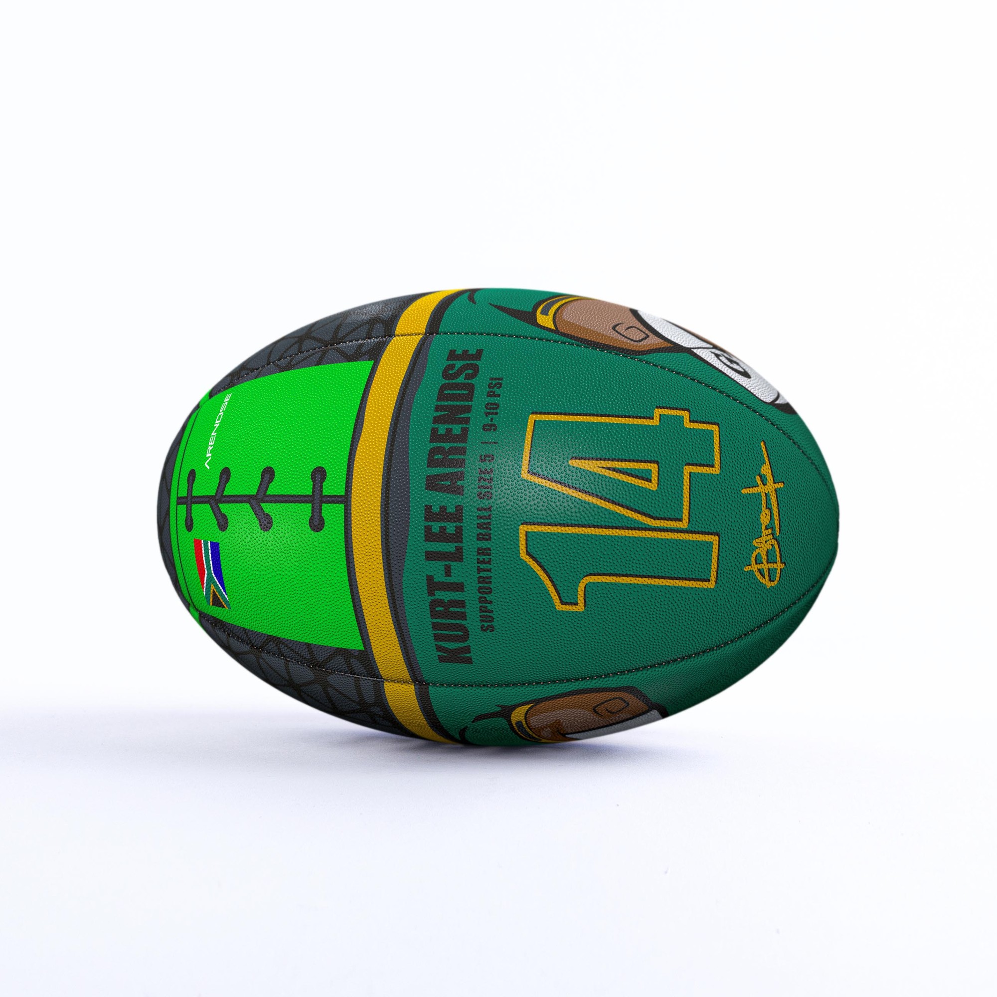 Gilbert Rugby Gilbert Cheslin Kolbe - Signature Ball - Size: Sz 5 - image 5