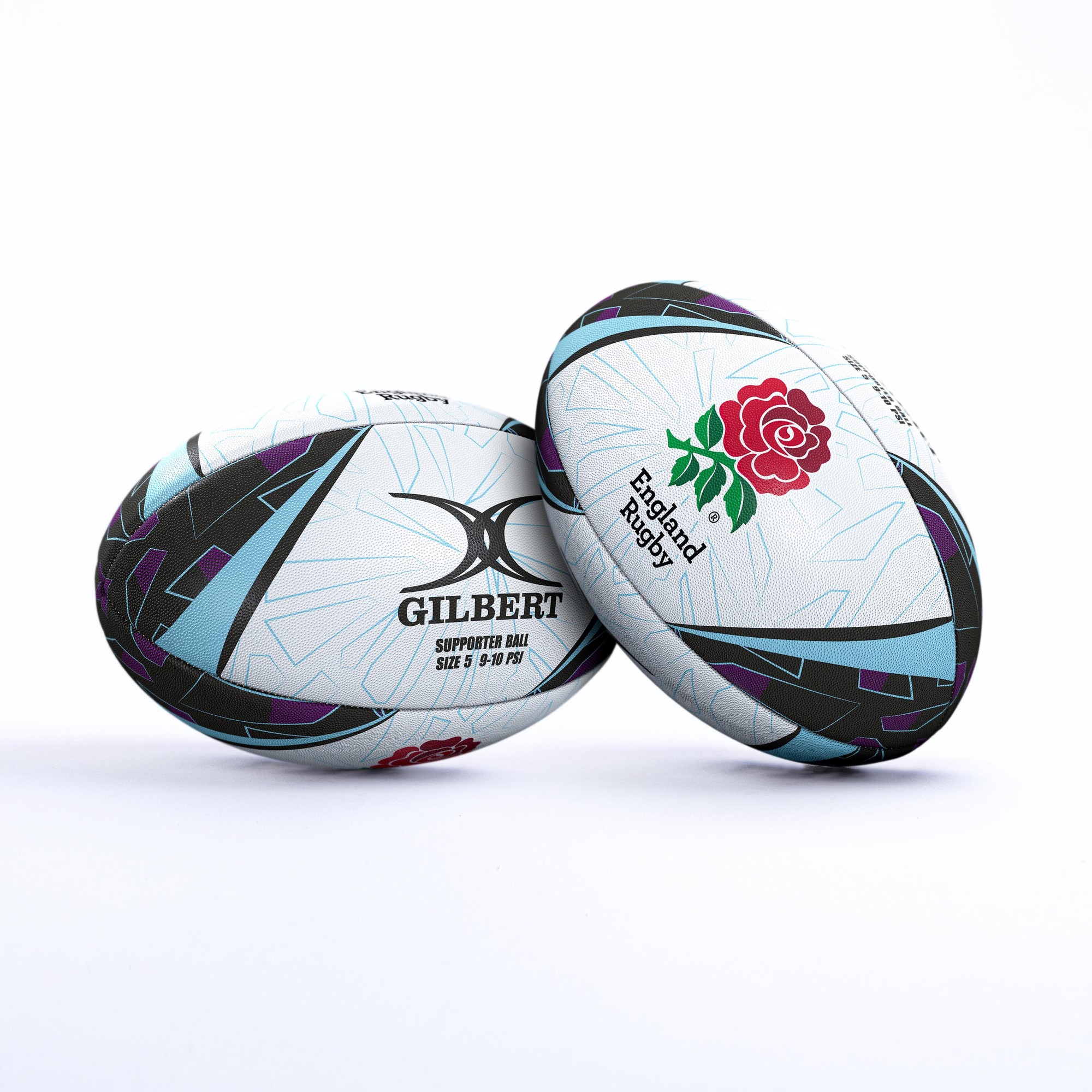 Gilbert Rugby Gilbert Rugby Gilbert England Red Roses Supporter Ball - Away - Country Colours