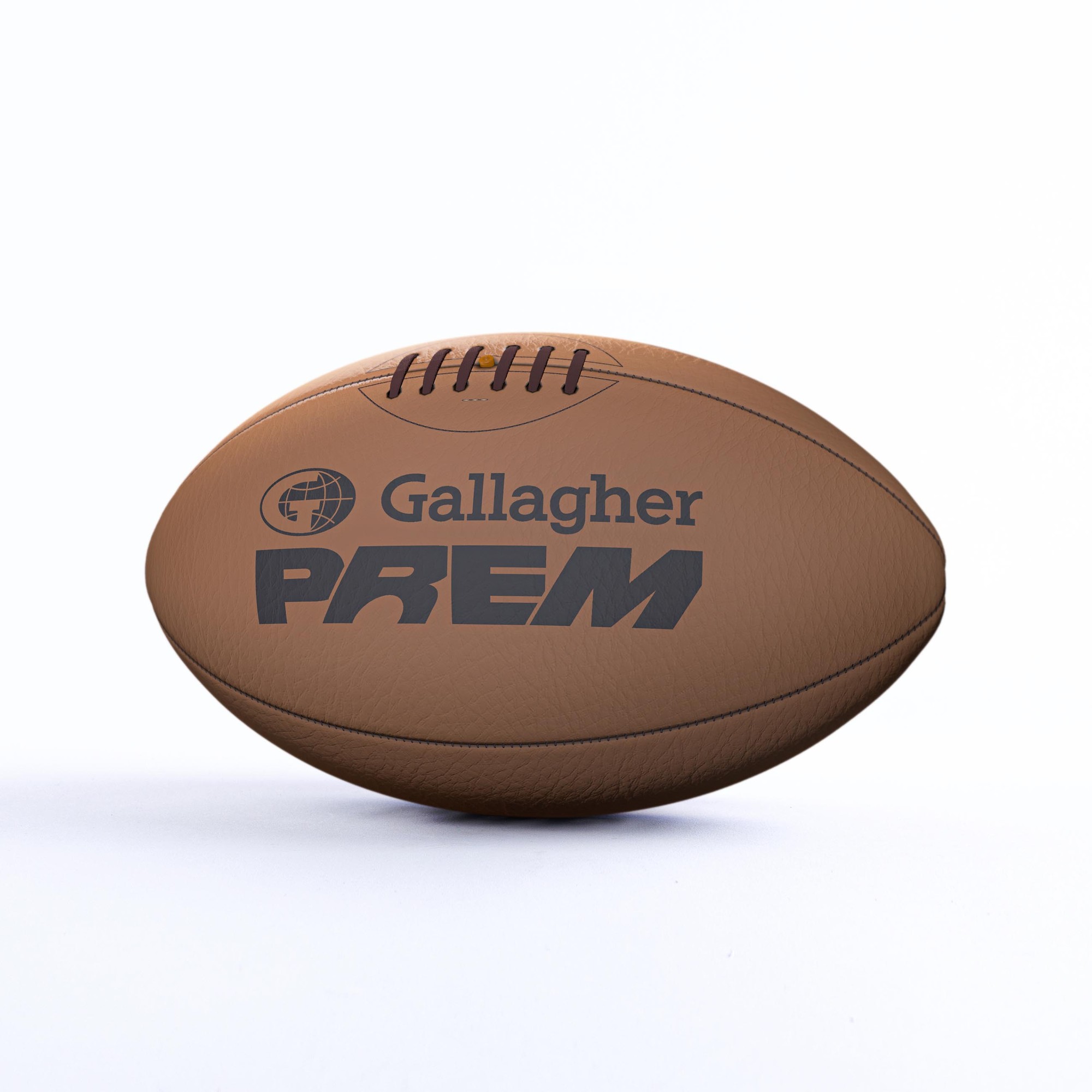 Gilbert Rugby Gilbert Gallagher Prem Rugby Vintage Ball 25-26 - Size: Sz 5 - Dark Tan - image 2