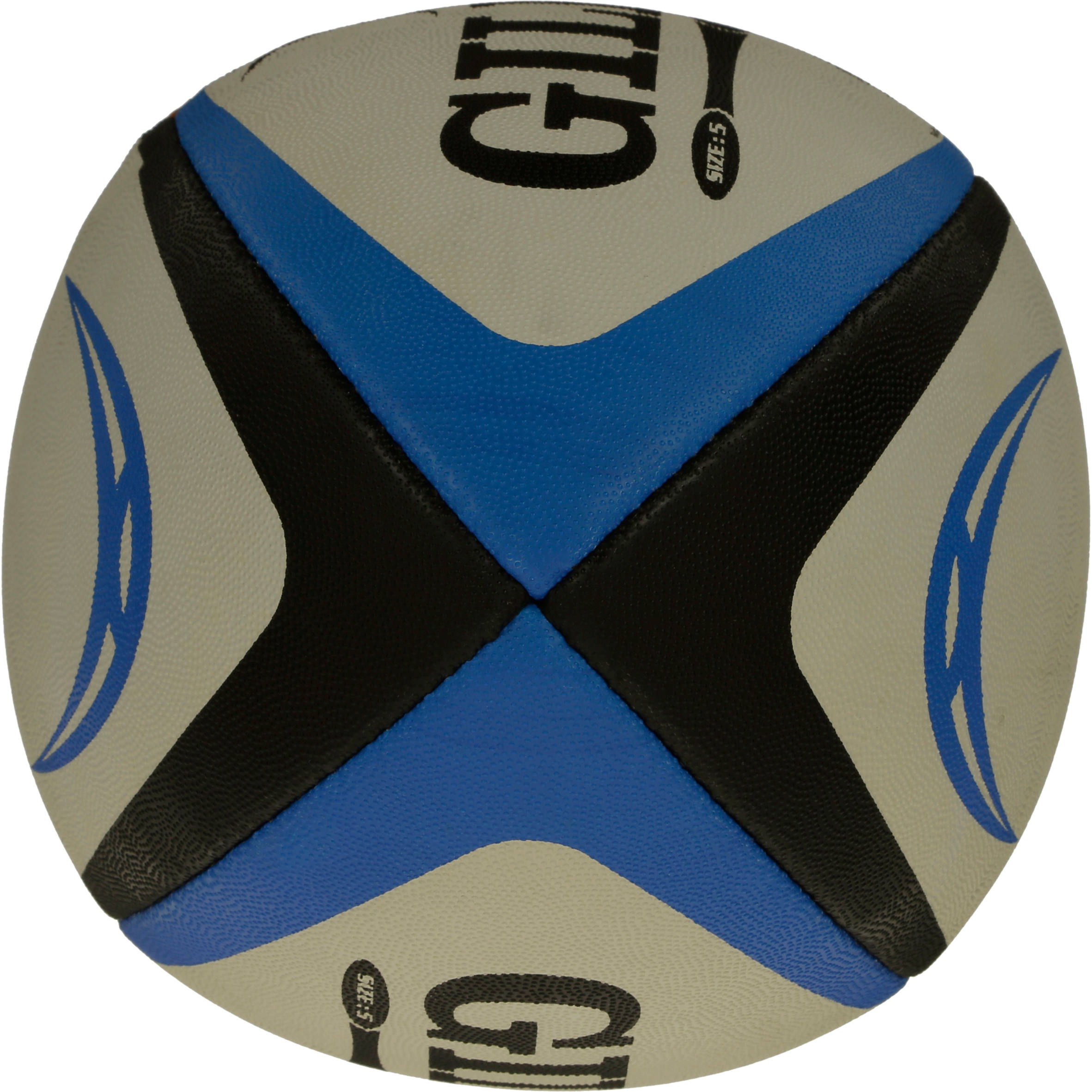 Gilbert Rugby Gilbert Omega Match Ball - Size: Sz 5 - Blue / Black - image 2