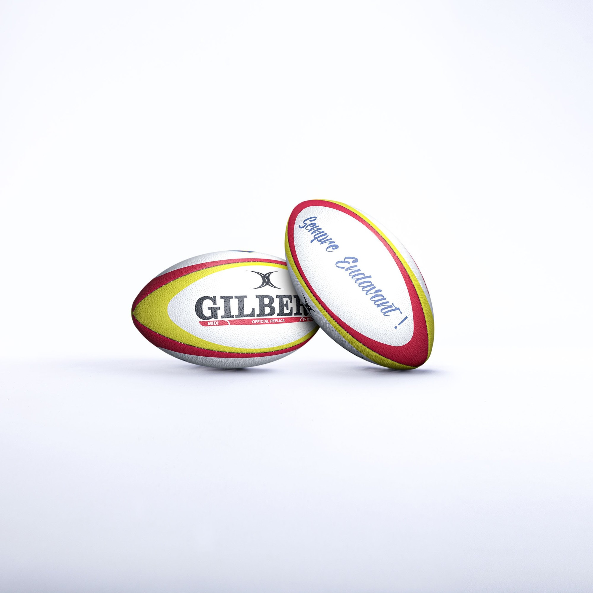 Gilbert Rugby Gilbert Perpignan Replica Ball - Size: Midi - image 4