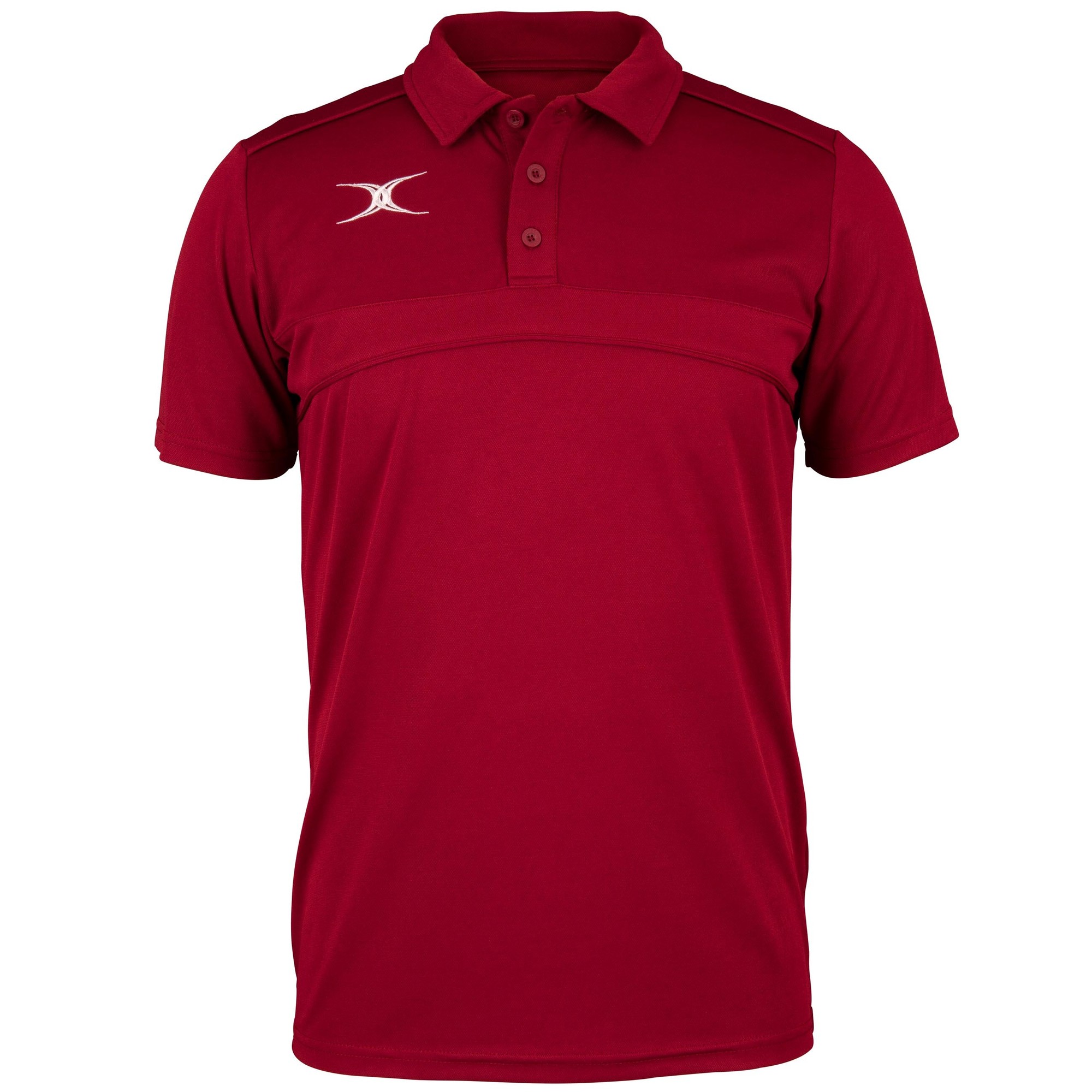 Black Gilbert Rugby Photon Polo Shirt for men, featuring a classic collar, short sleeves, and a subtle logo on the chest, made from lightweight, breathable material.