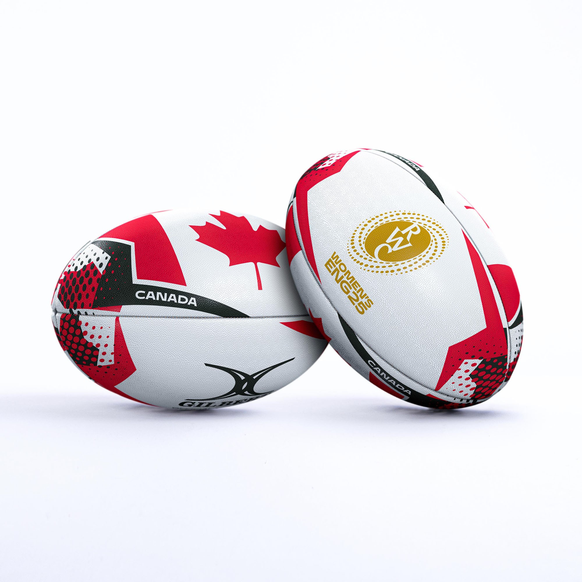 Gilbert Rugby Women's Rugby World Cup 2025 Canada Team Ball - Size 5