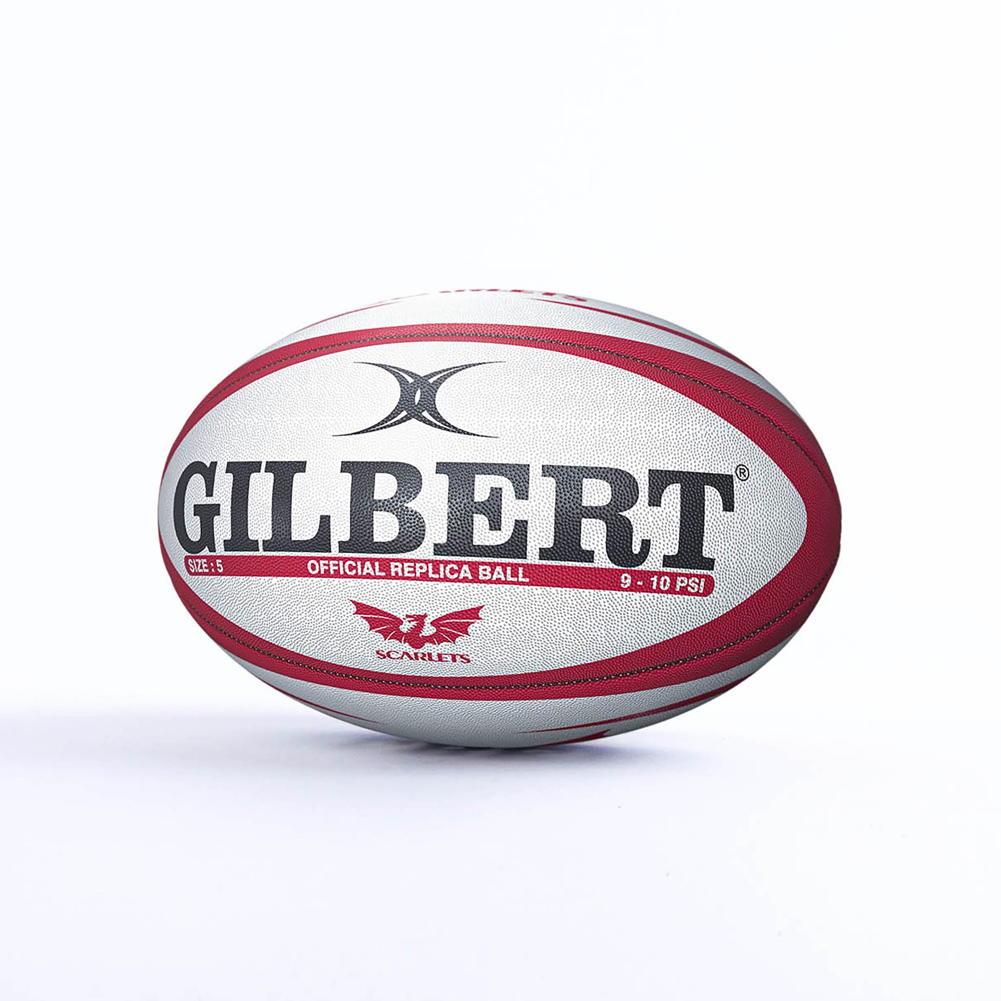 Gilbert Rugby Gilbert Scarlets Replica Ball - Size: Sz 4 - image 2