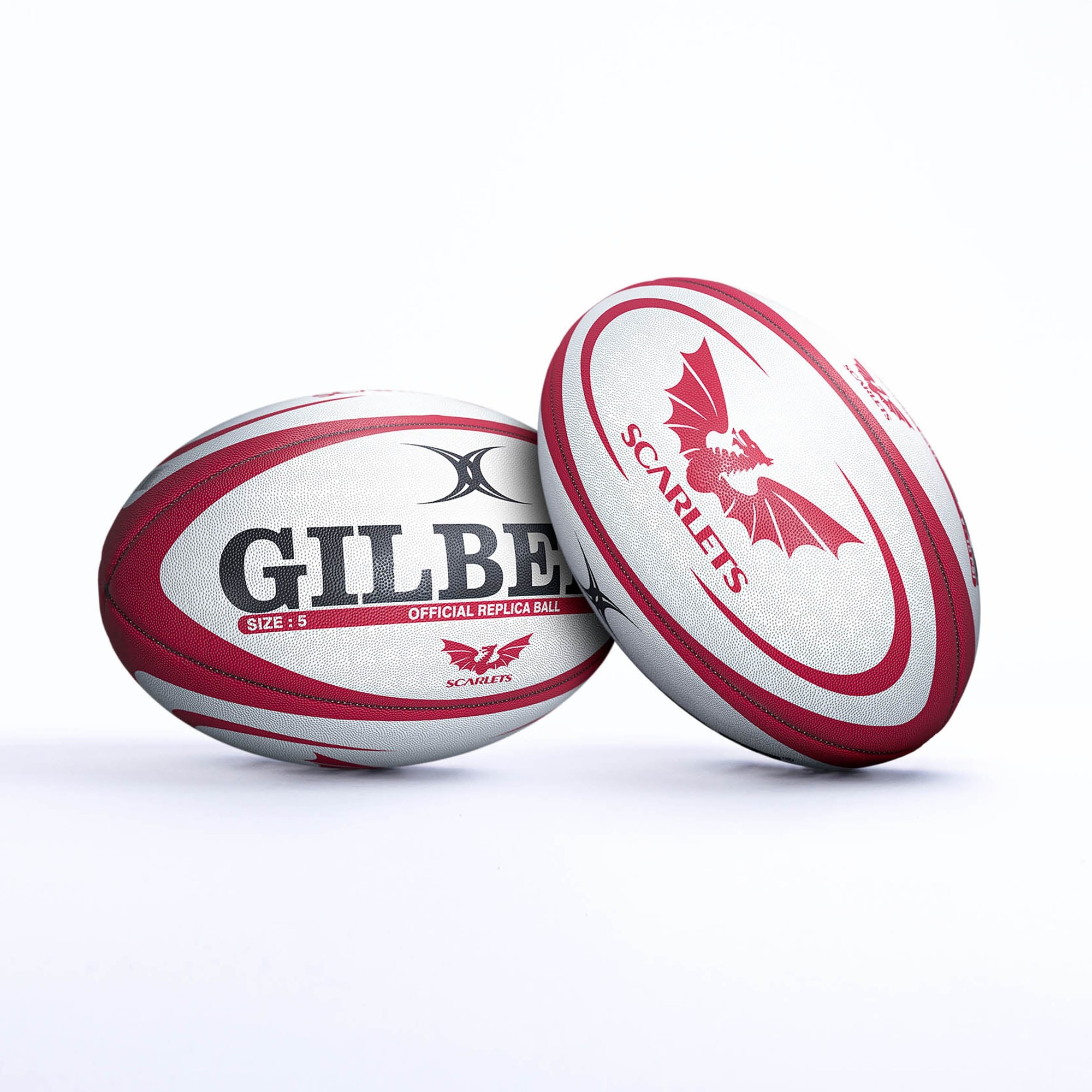 Gilbert Rugby Gilbert Scarlets Replica Ball - Size: Sz 4 - image 3