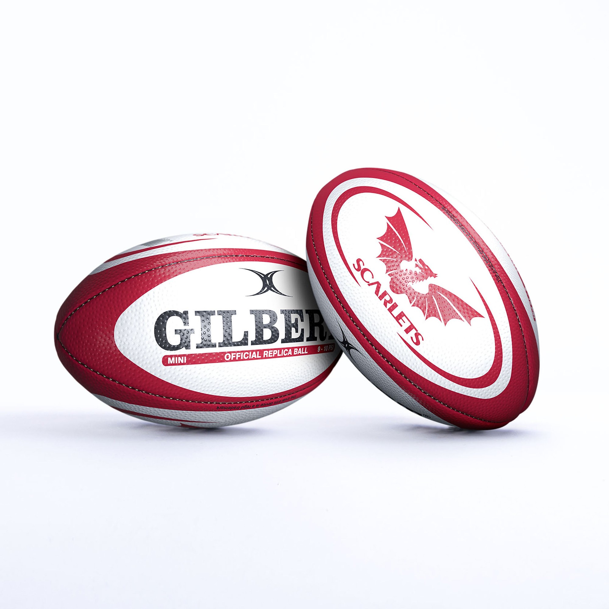 Gilbert Rugby Gilbert Scarlets Replica Ball - Size: Sz 4 - image 5