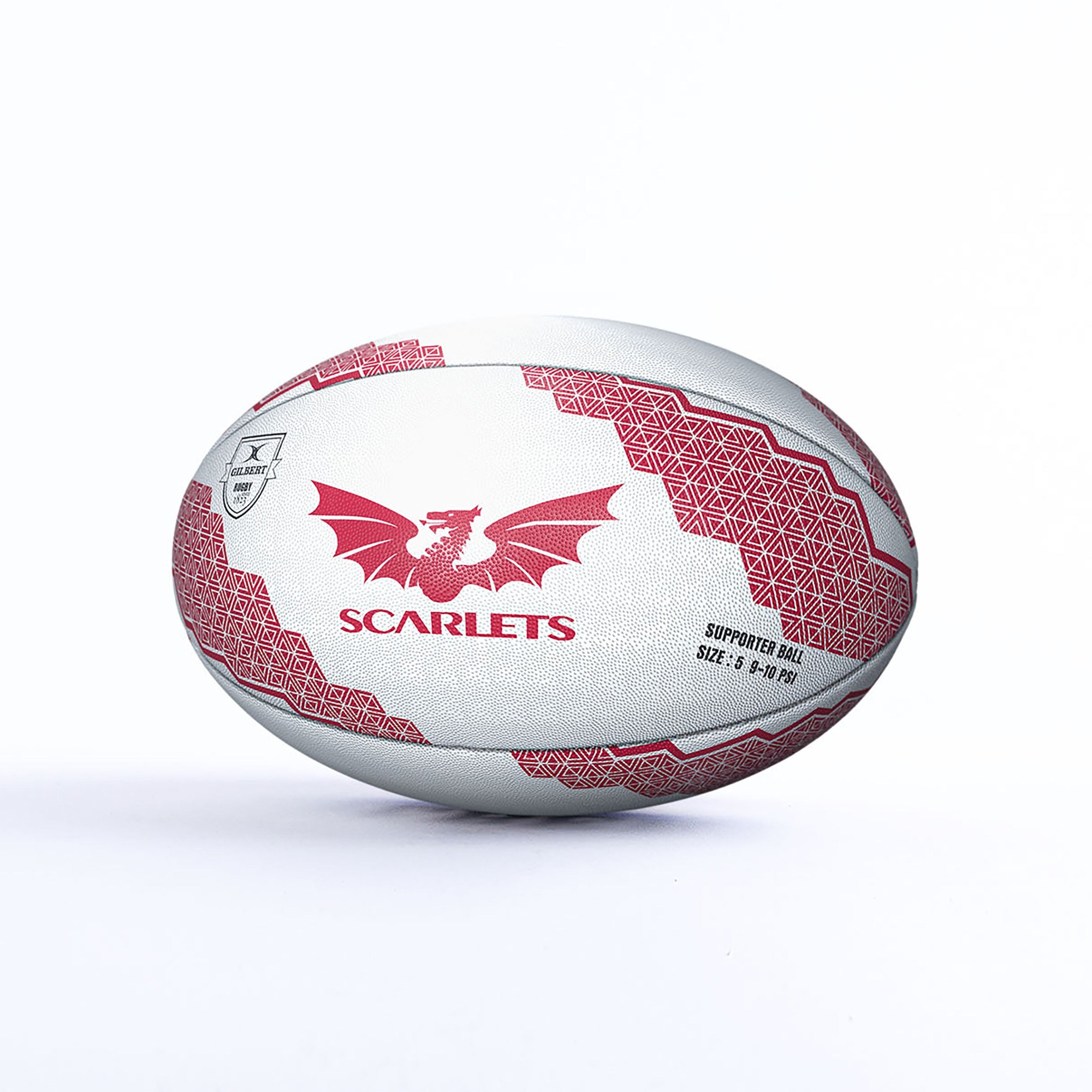 Gilbert Rugby Gilbert Scarlets Supporter Ball - Size: Sz 4 - image 2