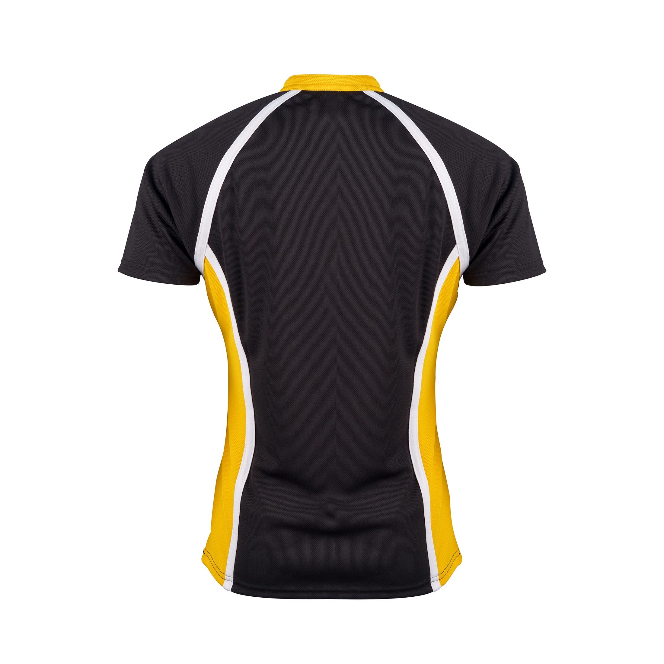 Gilbert Rugby Gilbert XACT Two Tone Match Shirt - Senior - Size: XL - Black / Amber - image 2