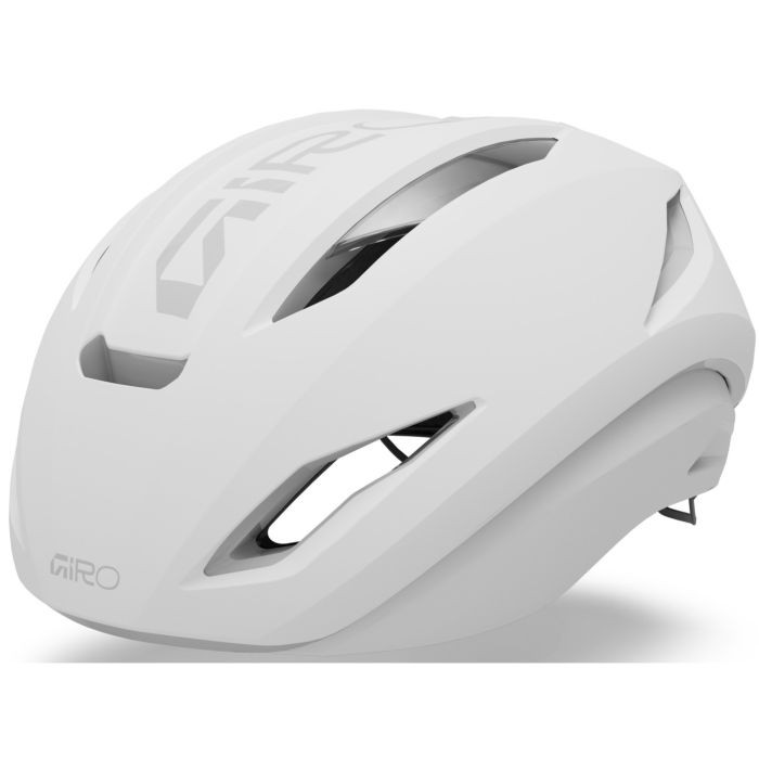 Matte white Giro Eclipse Pro Spherical helmet in size small (51-55cm) featuring aerodynamic design, ventilation openings, and sleek contours for optimal performance.