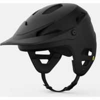 Black Giro Tyrant Spherical MTB helmet with visor, adjustable straps, and ventilation slits.