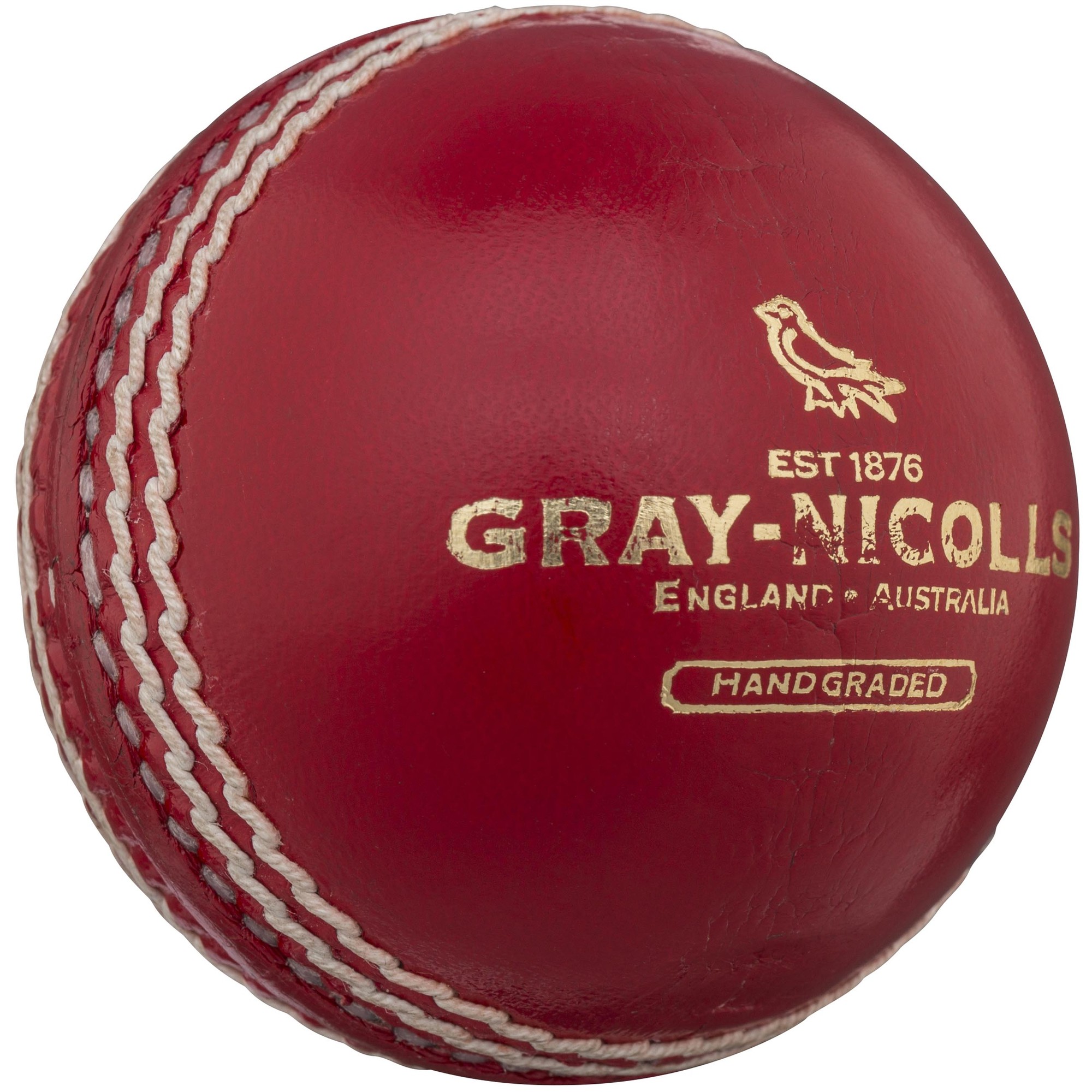 Gray-Nicolls Crown 2 Star Cricket Ball - Size: 156g - Red - image 2