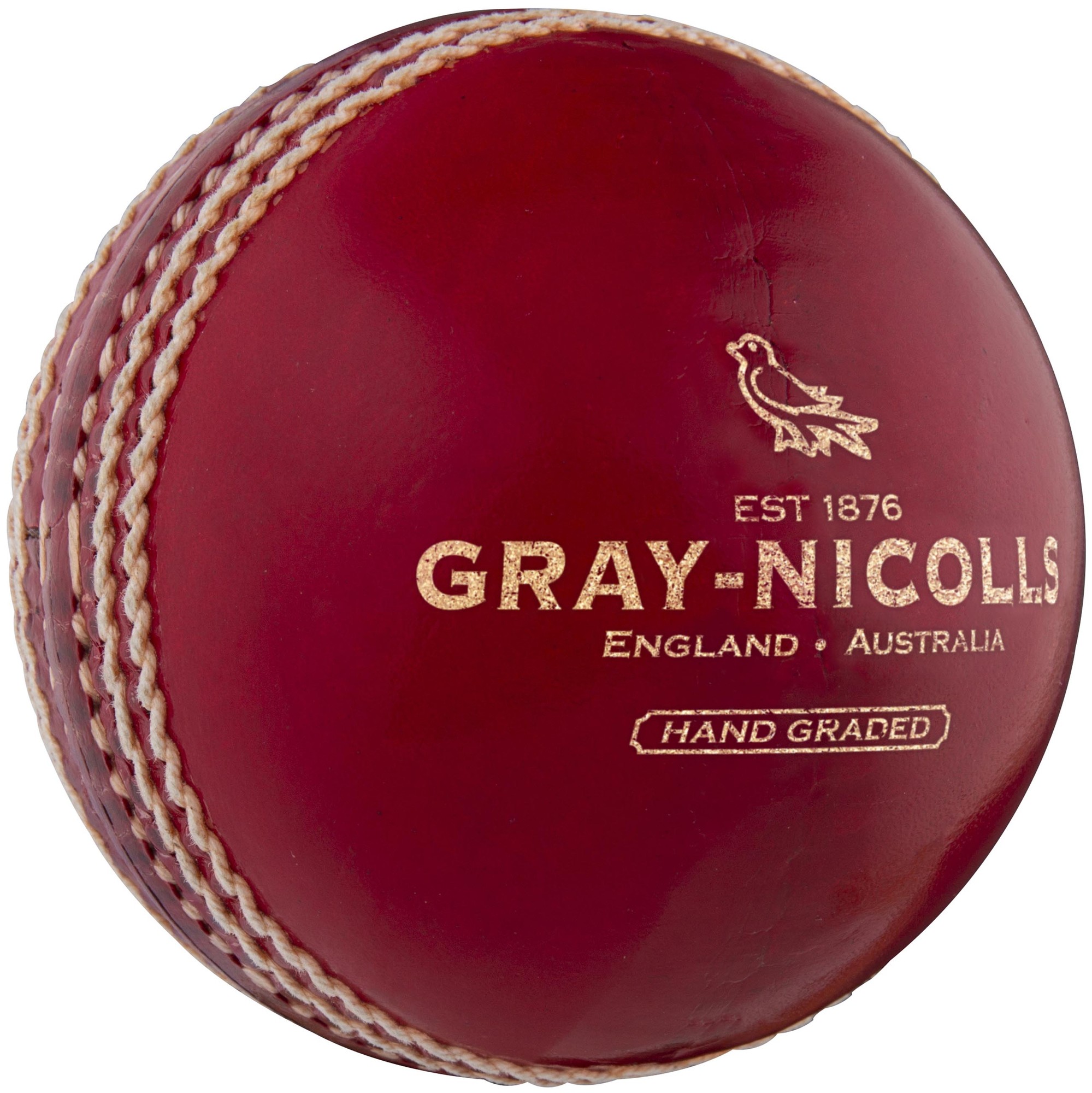 Gray-Nicolls Crown 2 Star Cricket Ball - Size: 156g - Red - image 3