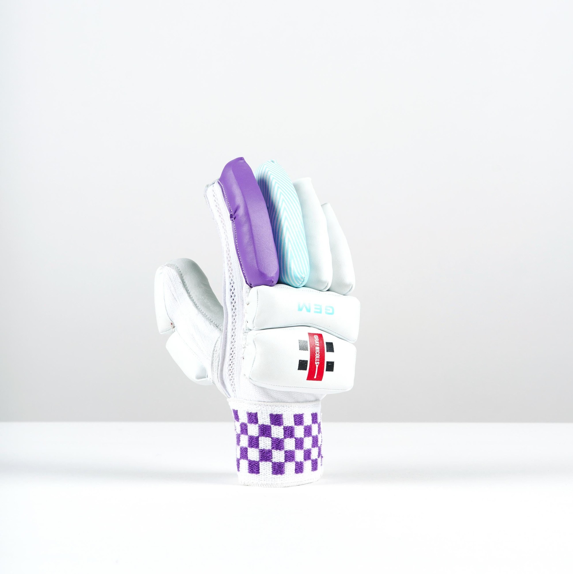 Gray-Nicolls GEM 2.1 Power Batting Gloves - Size: LH - Gem - White - image 2