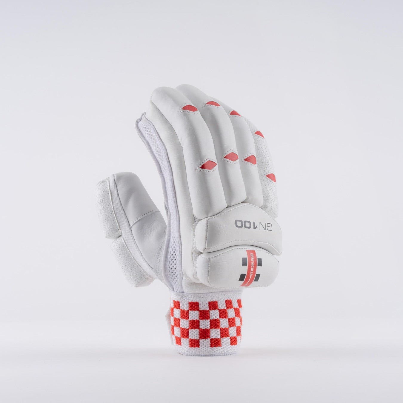 Gray-Nicolls GN100 Batting Gloves - Size: LH - Extra Small Jun - White - image 2