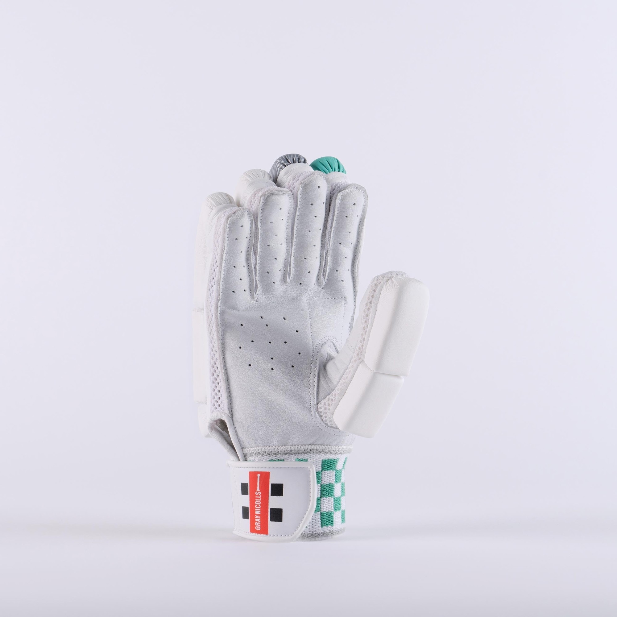 Gray-Nicolls GN400 GEM Batting Gloves - Size: LH - Gem - White/Aqua - image 5