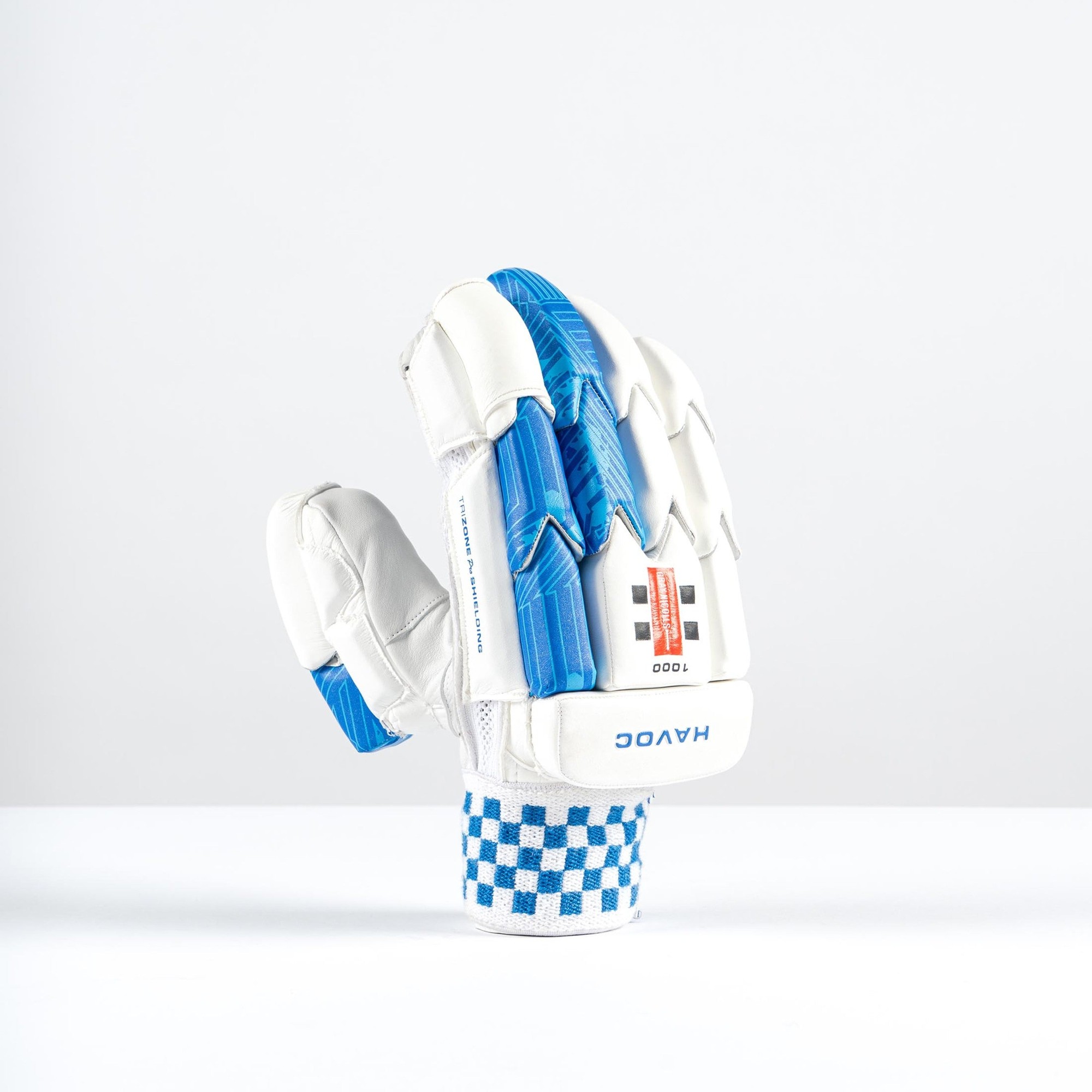 Gray-Nicolls Havoc 1.0 1000 Adult Batting Gloves - Size: LH - Small - White - image 2