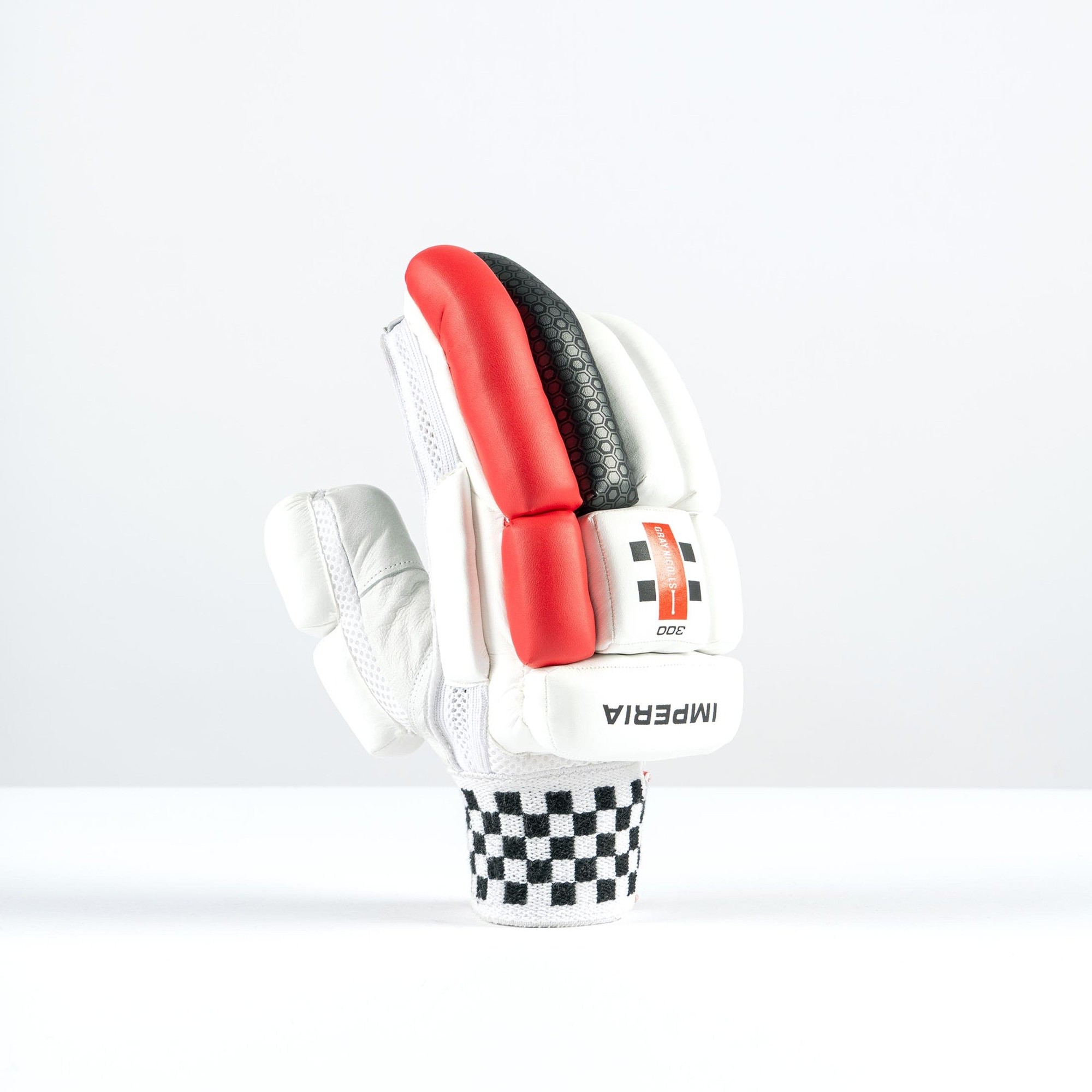 Gray-Nicolls Imperia 1.0 300 Junior Batting Gloves - Size: RH - Age 11-12 - White - image 2
