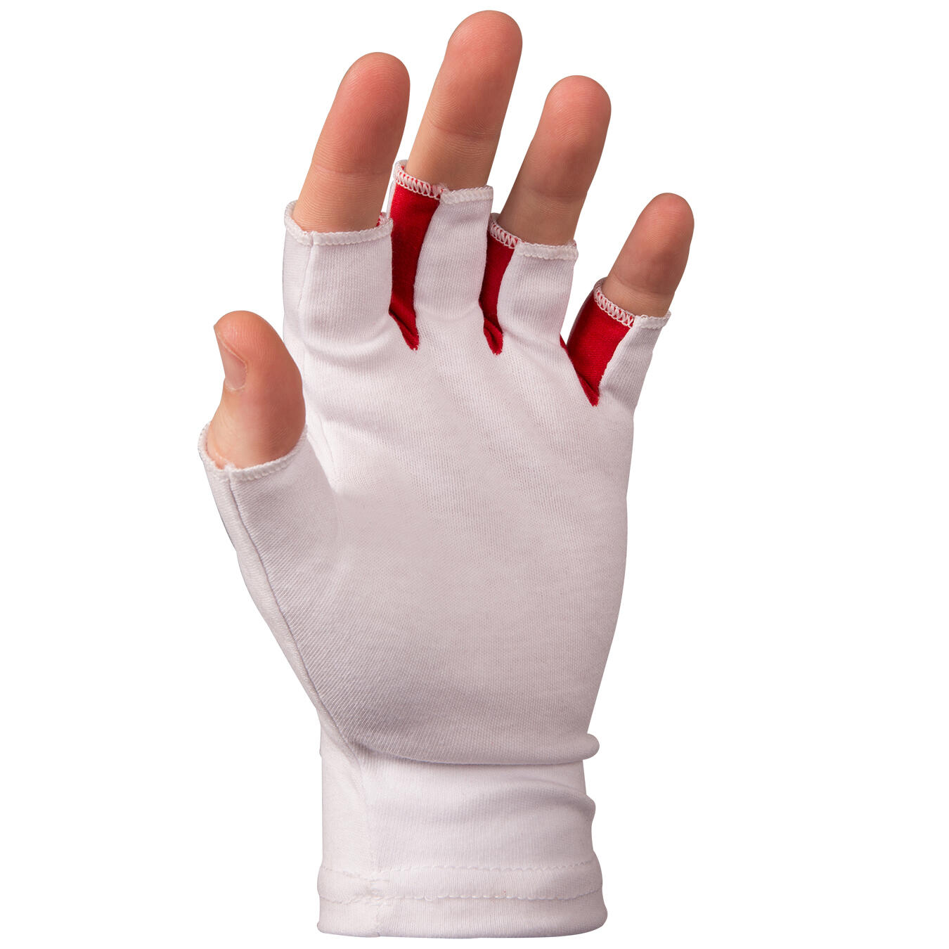 Gray-Nicolls Pro Fingerless Gloves Inner - Size: Junior - White - image 2